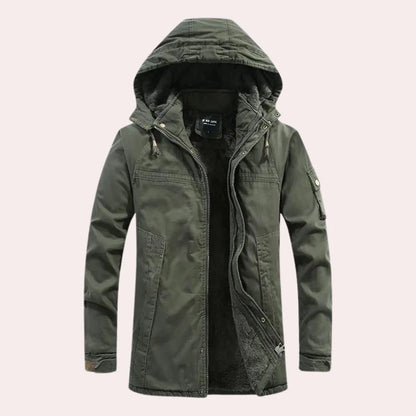 Stylish hooded winter coat for men