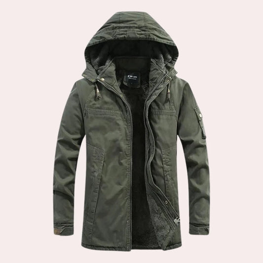 Stylish hooded winter coat for men