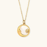 Eloa Lunar Gold Necklace
