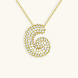 Aven Initial Diamond Necklace
