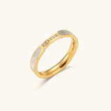 Sela Diamond Simulant Gold Ring