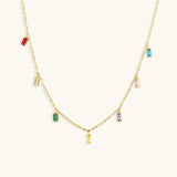 Aura Gold Gemstone Necklace