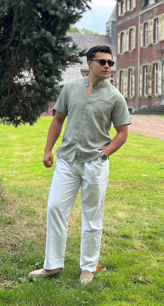 Marcellus Men's Linen Outfit | Premium Breathable Fabric, Summer Elegance