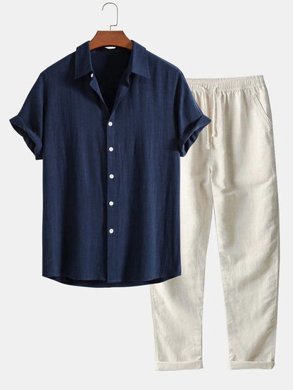 Marcellus Men's Linen Outfit | Premium Breathable Fabric, Summer Elegance