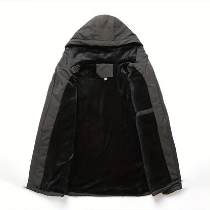 Modric Men's Windbreaker Jacket | Waterproof, Black Windbreaker for Outdoor Adventures