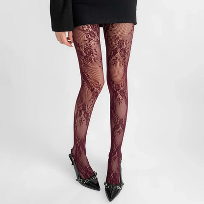 Mavi Women's Tights | Hollow Floral Pattern, Versatile Style