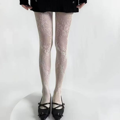 Mavi Women's Tights | Hollow Floral Pattern, Versatile Style