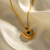 Roselle Gold Heart Necklace