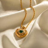 Roselle Gold Heart Necklace
