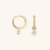 Julinae Reversible Diamond Hoops