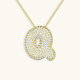 Aven Initial Diamond Necklace