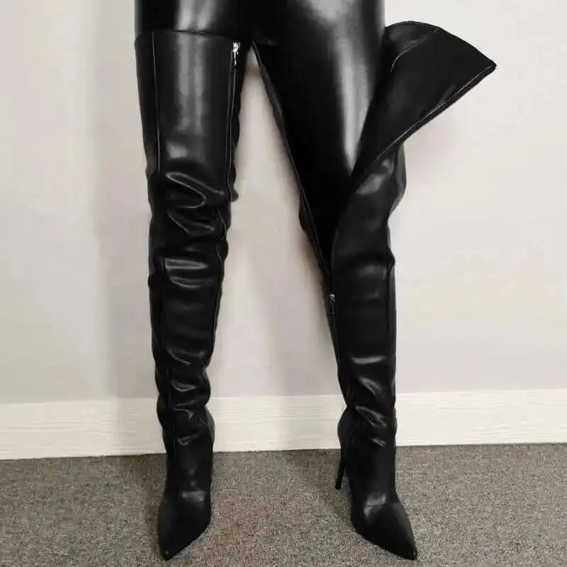 Selena Span Women's Thigh High Boots | High Heels, Versatile Style