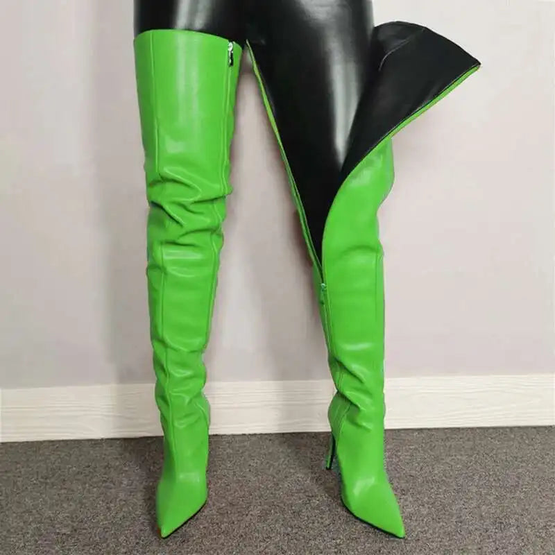 Selena Span Women's Thigh High Boots | High Heels, Versatile Style