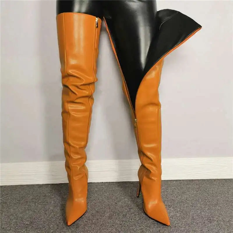 Selena Span Women's Thigh High Boots | High Heels, Versatile Style