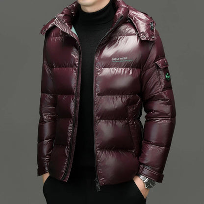 Sleek Men's Down Jacket | Long Sleeve, Stylish Design, Casual Wear