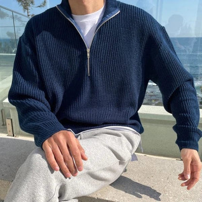 Wexler Men's Half Zip Sweater | Luxurious Knit, Versatile Layering