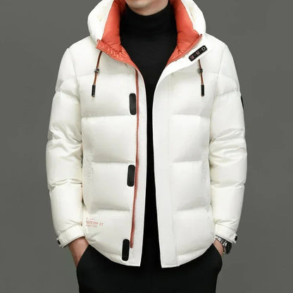 Winston Men's Winter Jacket | Down Insulation, Hooded Design for Cold Days