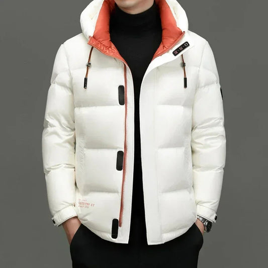 Winston Men's Winter Jacket | Down Insulation, Hooded Design for Cold Days