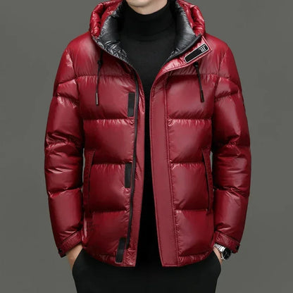 Winston Men's Winter Jacket | Down Insulation, Hooded Design for Cold Days