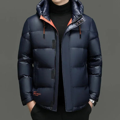 Winston Men's Winter Jacket | Down Insulation, Hooded Design for Cold Days