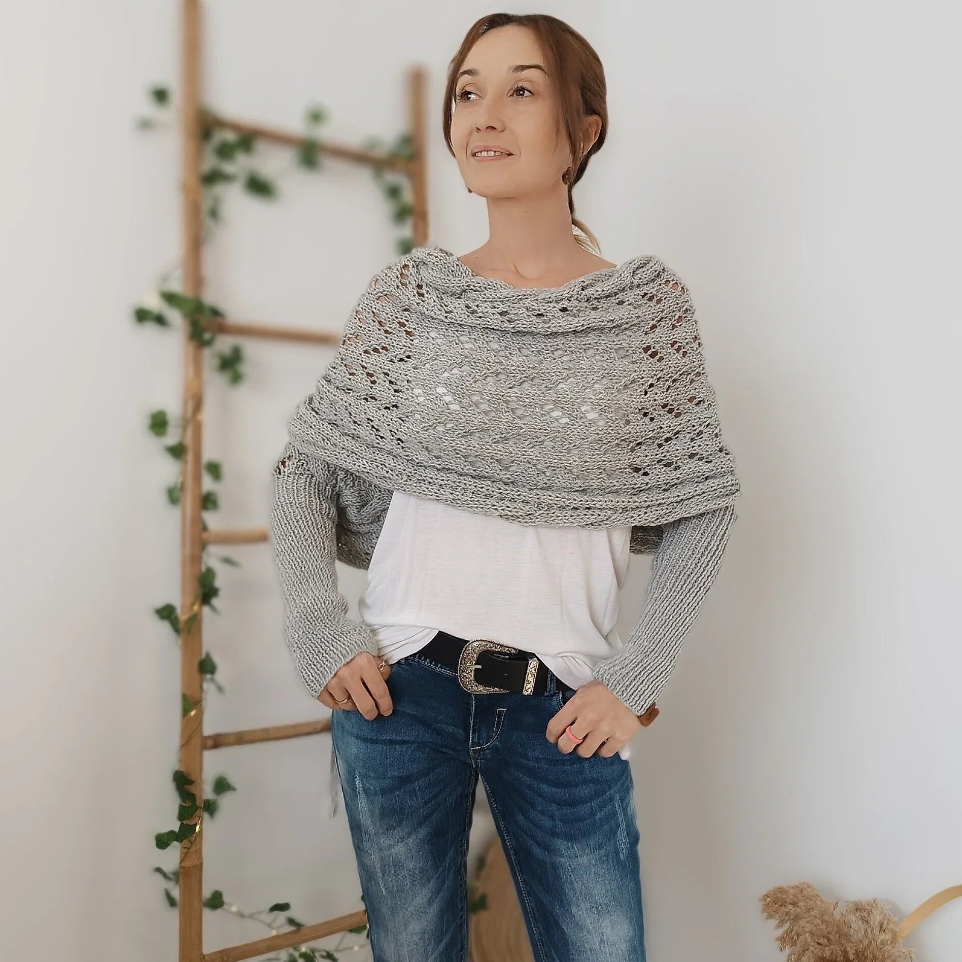 Aubrey Women’s Knitted Wrap | Boho-Inspired, Year-Round Style