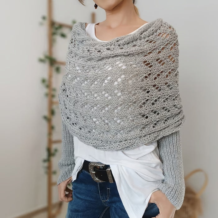 Aubrey Women’s Knitted Wrap | Boho-Inspired, Year-Round Style