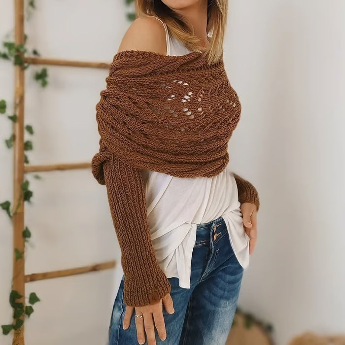 Aubrey Women’s Knitted Wrap | Boho-Inspired, Year-Round Style