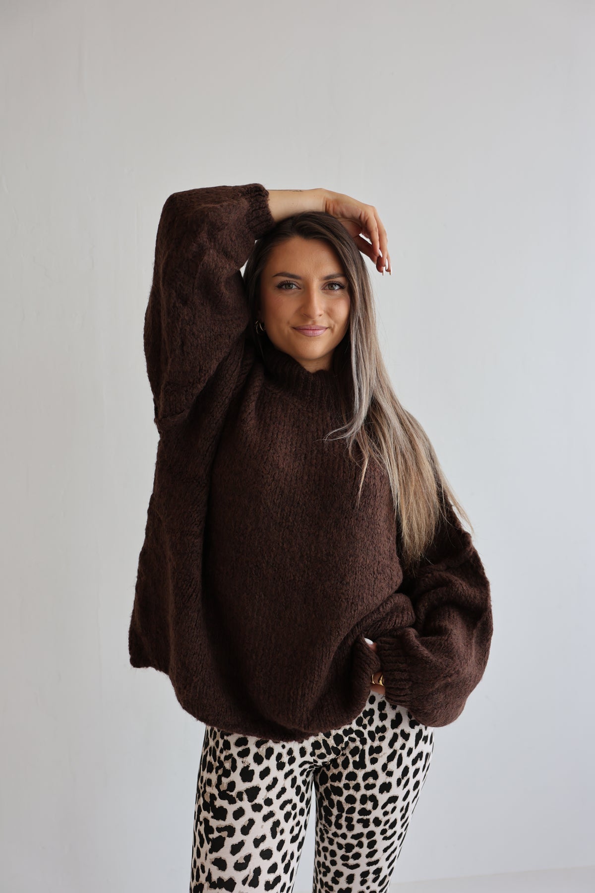 Fiora | Women’s Oversized Knit Sweater Pullover