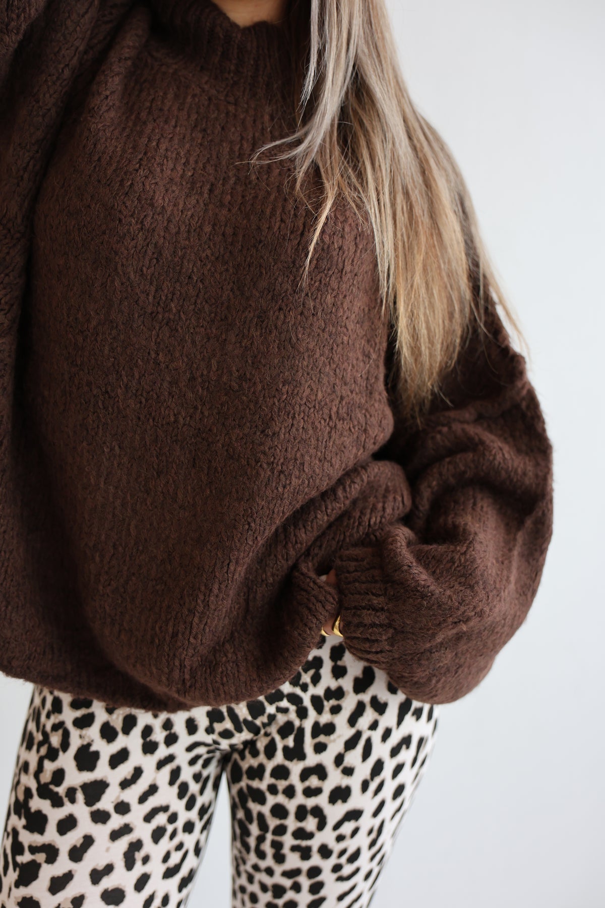 Fiora | Women’s Oversized Knit Sweater Pullover