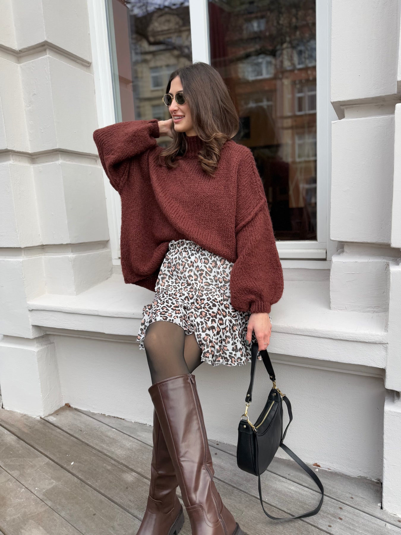 Fiora | Women’s Oversized Knit Sweater Pullover
