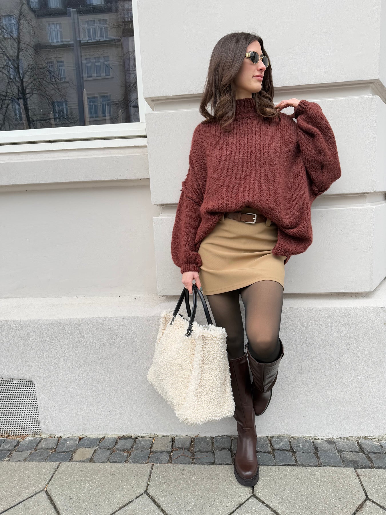 Fiora | Women’s Oversized Knit Sweater Pullover