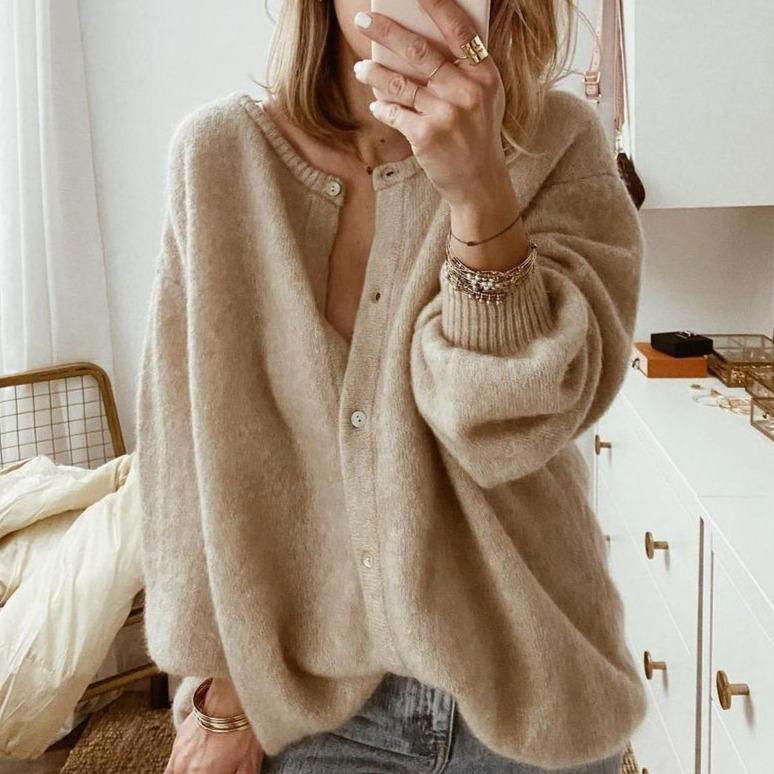 Clarina | Women’s Oversized Button Down Winter Cardigan Sweater
