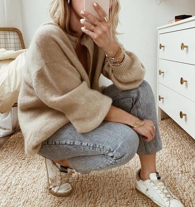 Clarina | Women’s Oversized Button Down Winter Cardigan Sweater