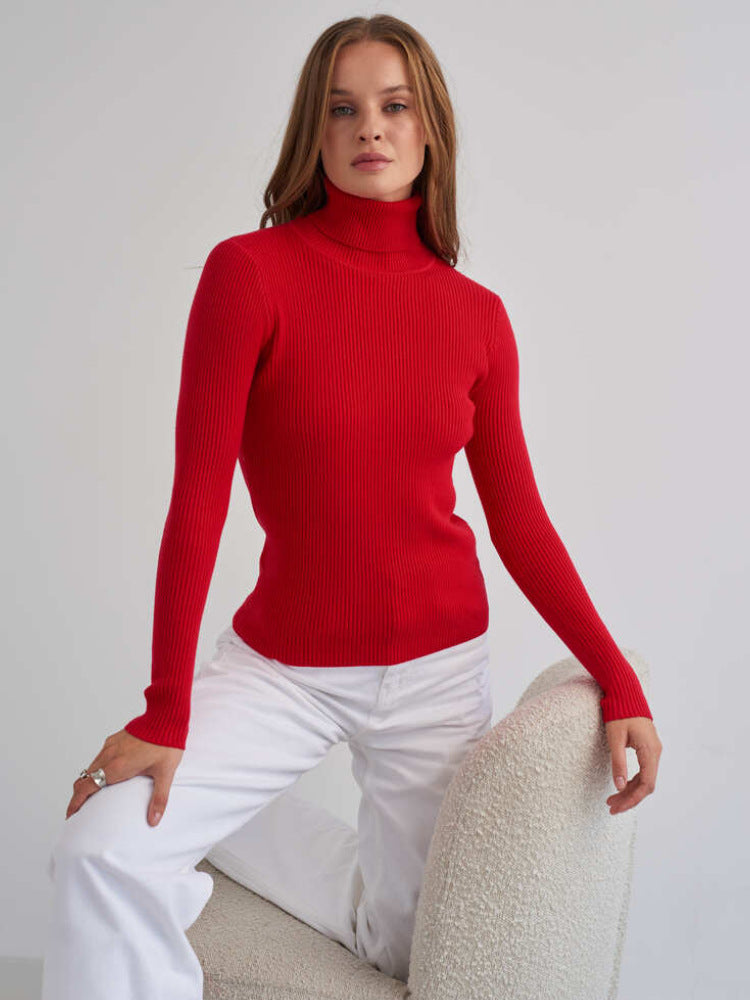 Jalene | Women’s Classic Cotton Turtleneck Sweater