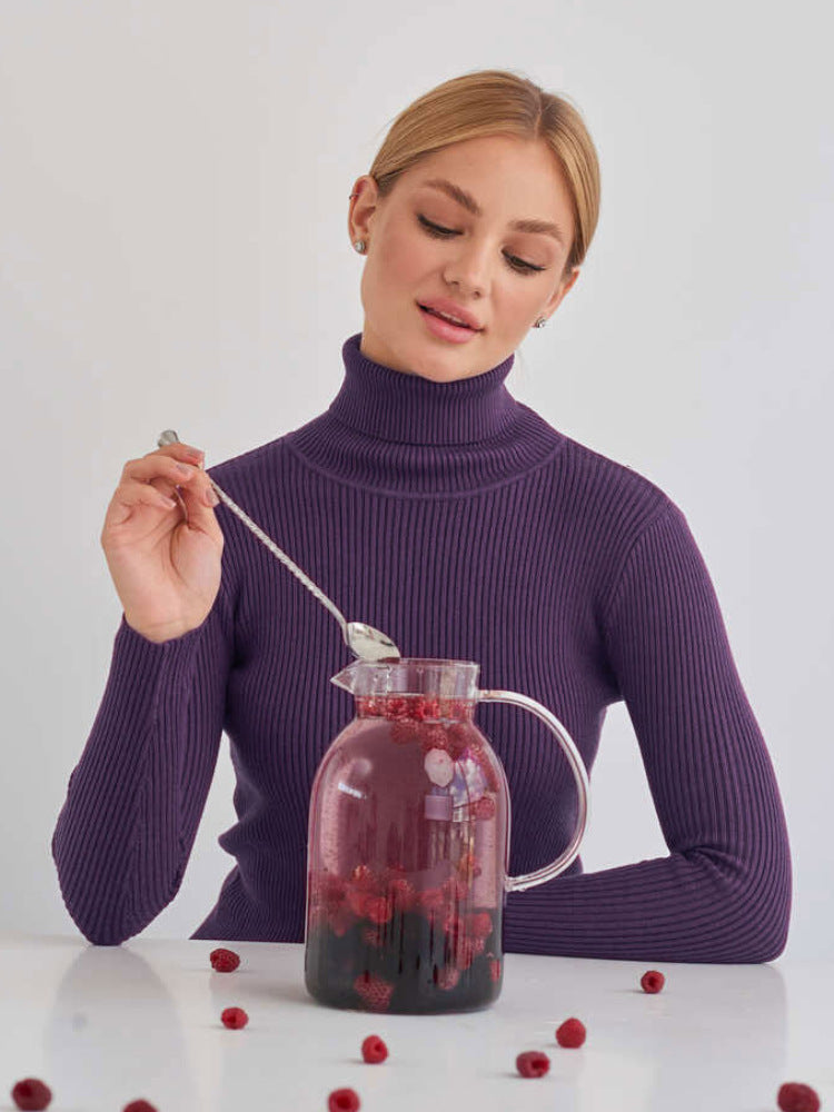 Jalene | Women’s Classic Cotton Turtleneck Sweater