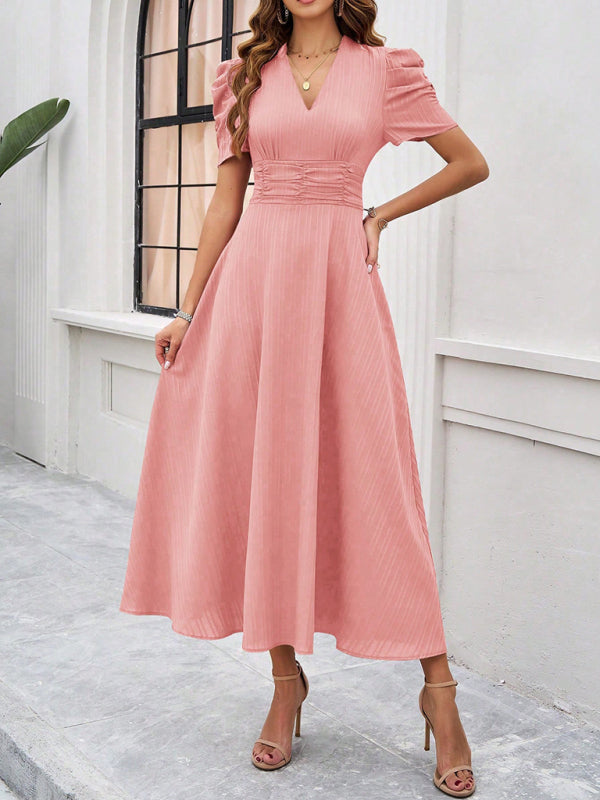 Ivanna | Women Velvet Dress Elegant V-Neck Midi