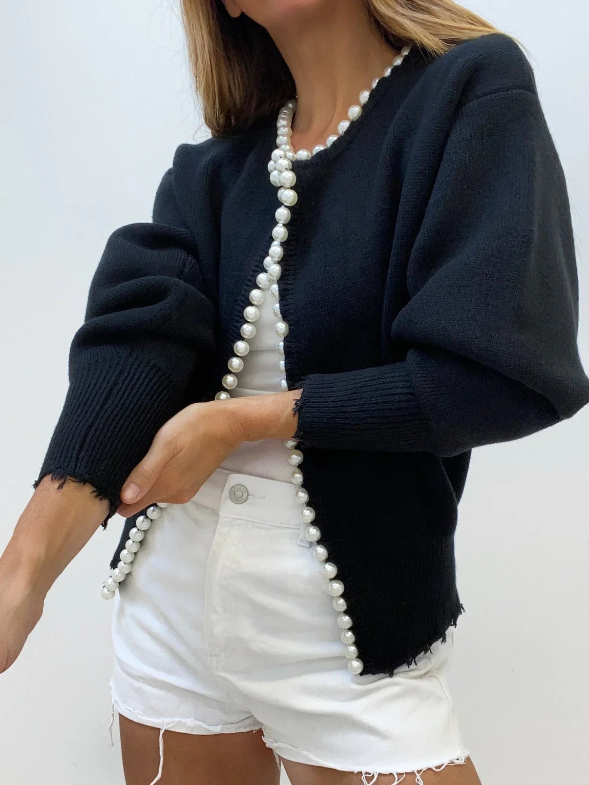 Noémie Pearl Cardigan For Women | Vintage Chic, Perfect For Layering