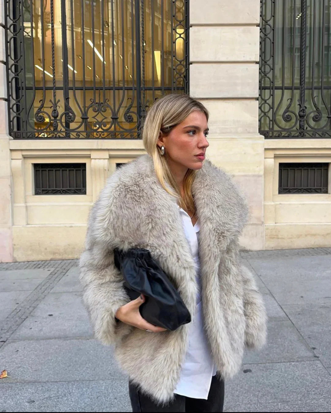 Alessira Faux Fur Coat For Women | Chic Warmth, Statement Piece