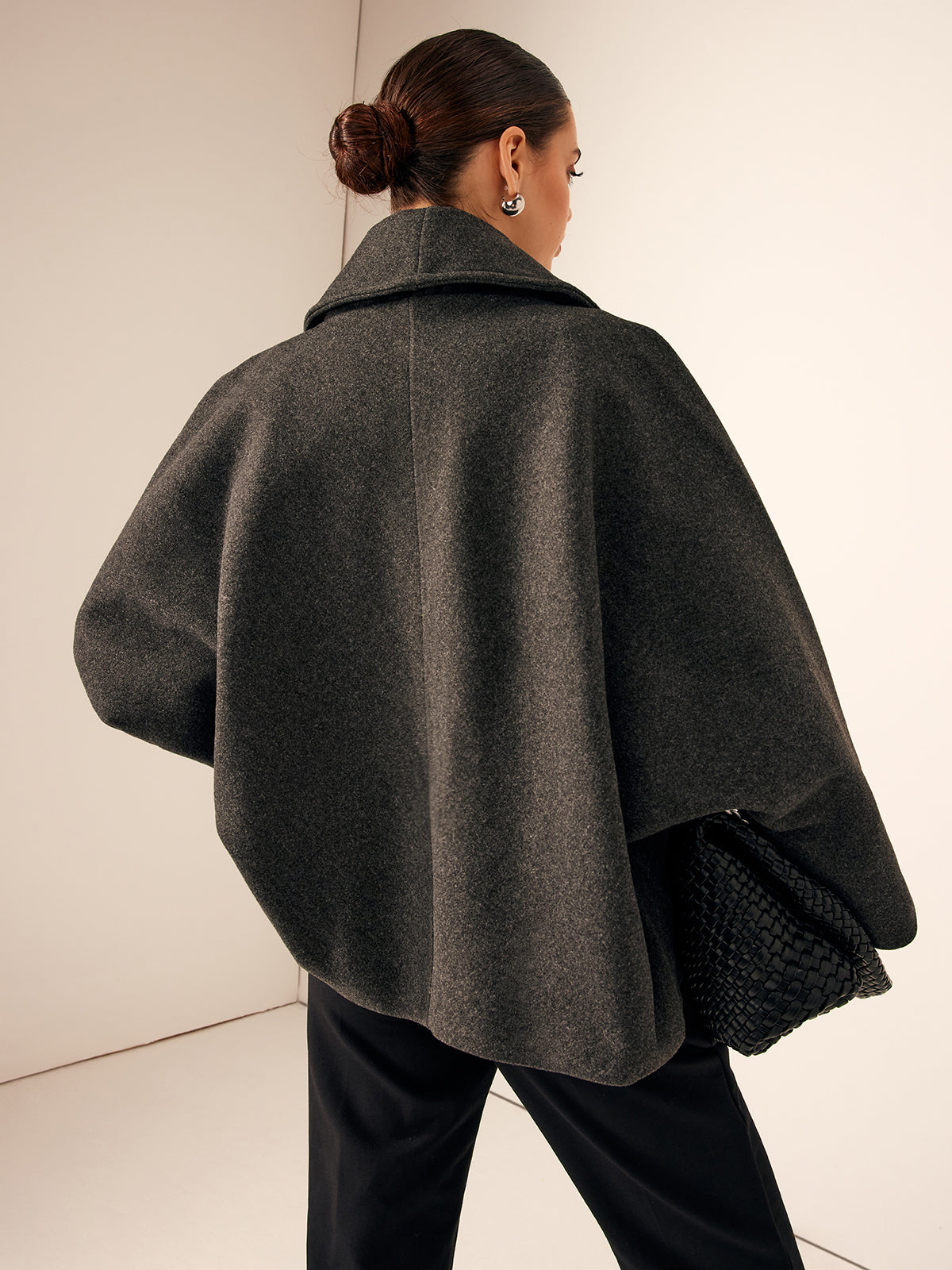 Lyria | Women’s Long Wool-Blend Coat with Pockets