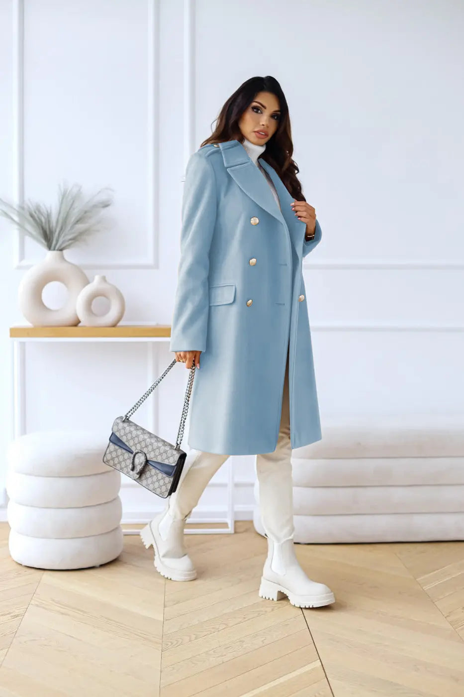 Lira | Women’s Double-Breasted Wool Coat