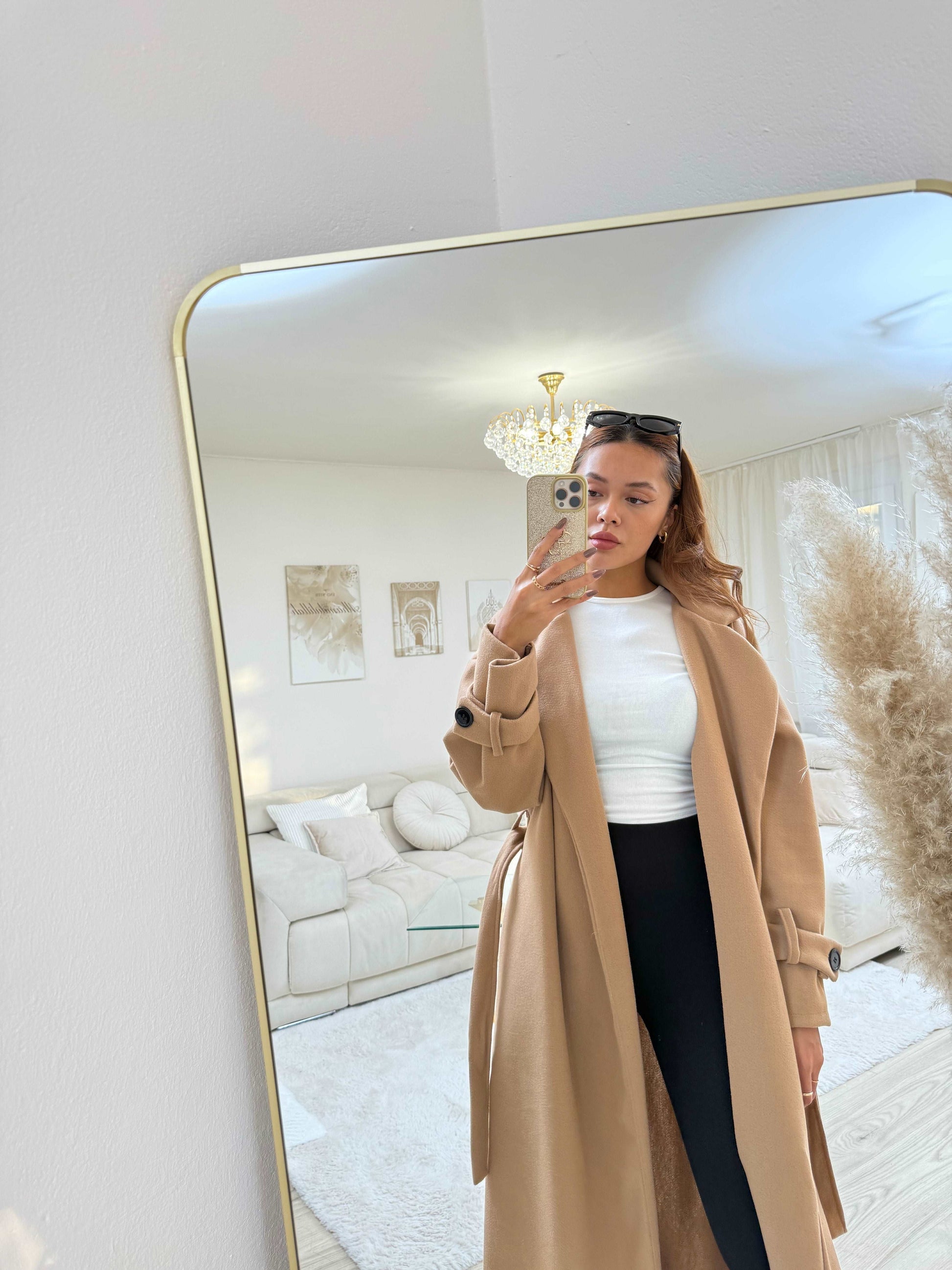 Flavia | Women’s Longline Coat in Soft Polyester Blend