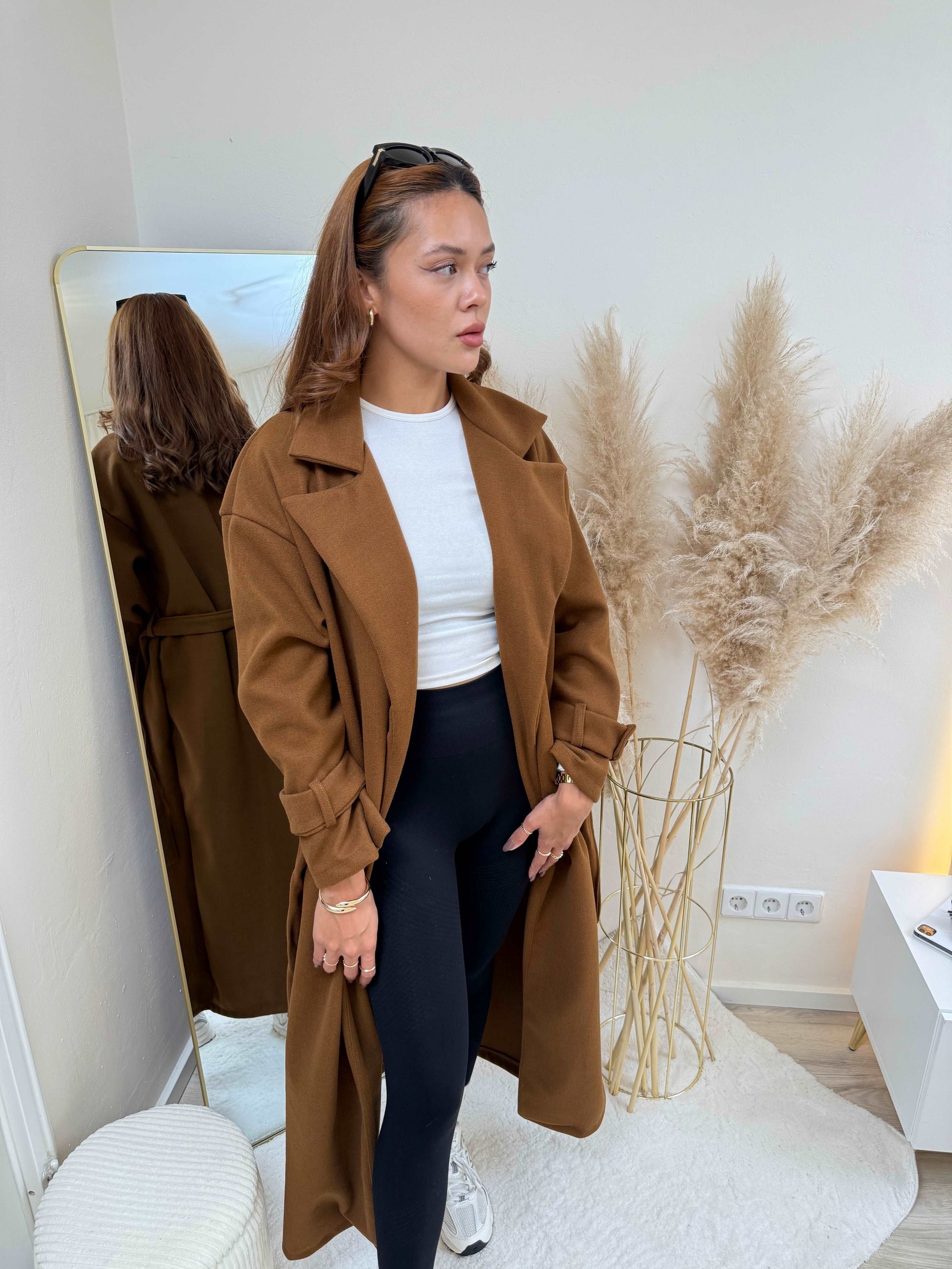 Flavia | Women’s Longline Coat in Soft Polyester Blend