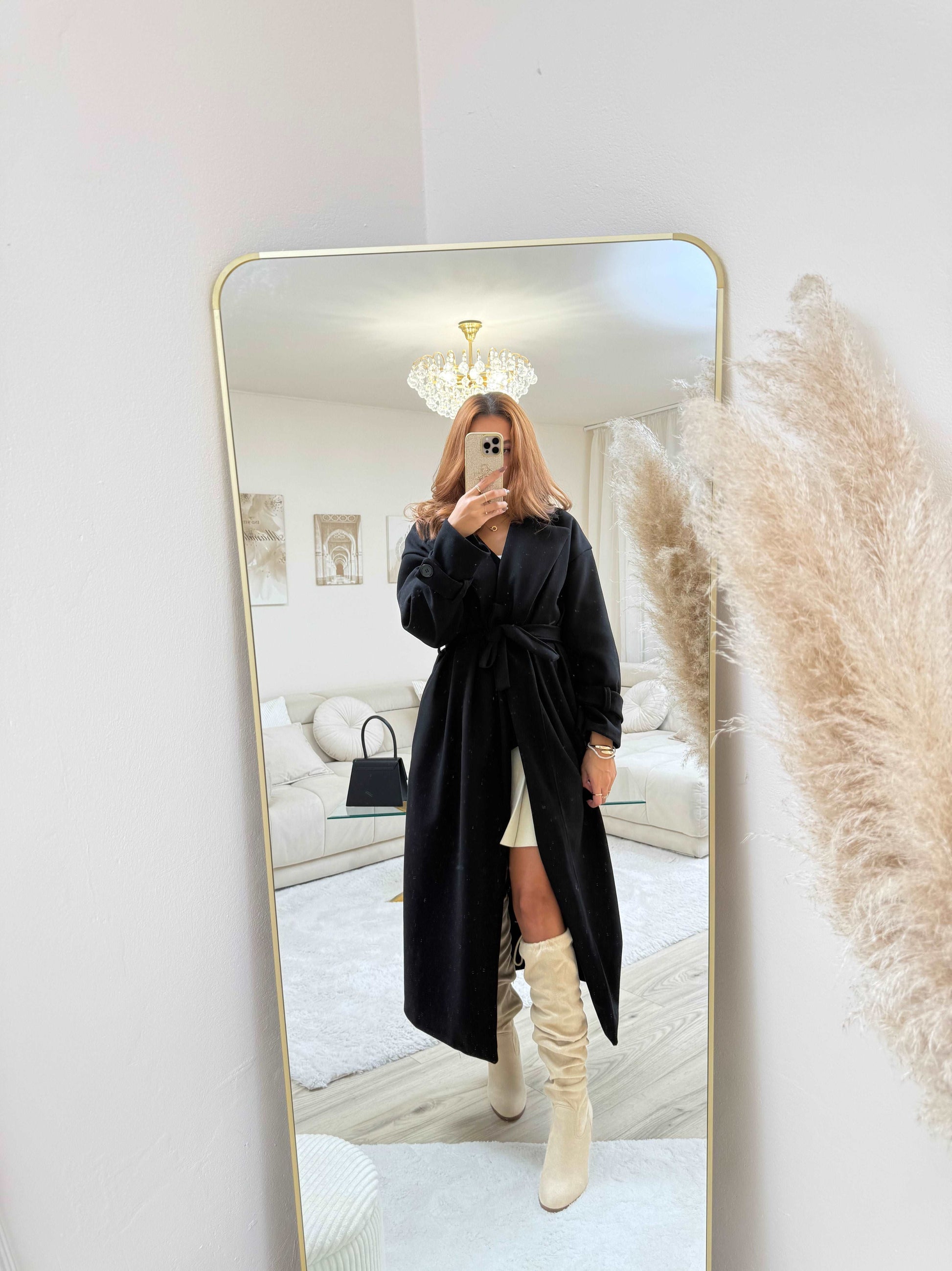 Flavia | Women’s Longline Coat in Soft Polyester Blend