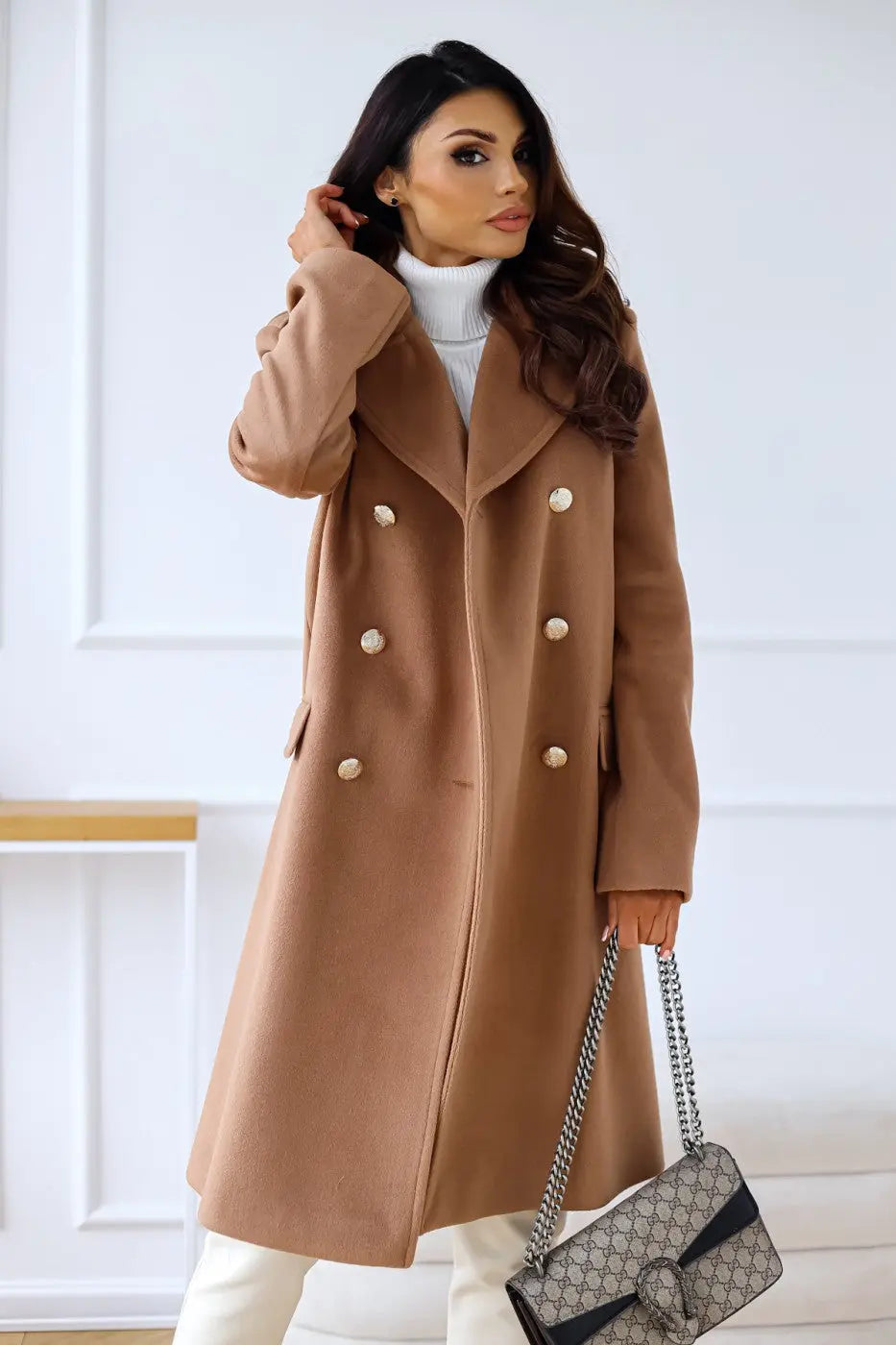 Lydia | Women’s Double-Breasted Wool Winter Coat