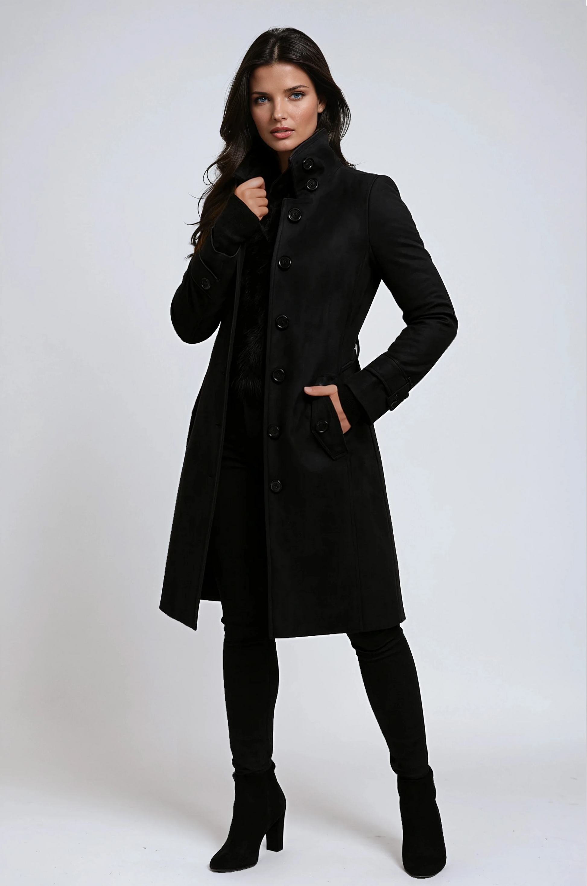 Sabria | Women’s Long Elegant Winter Coat for Cold Days