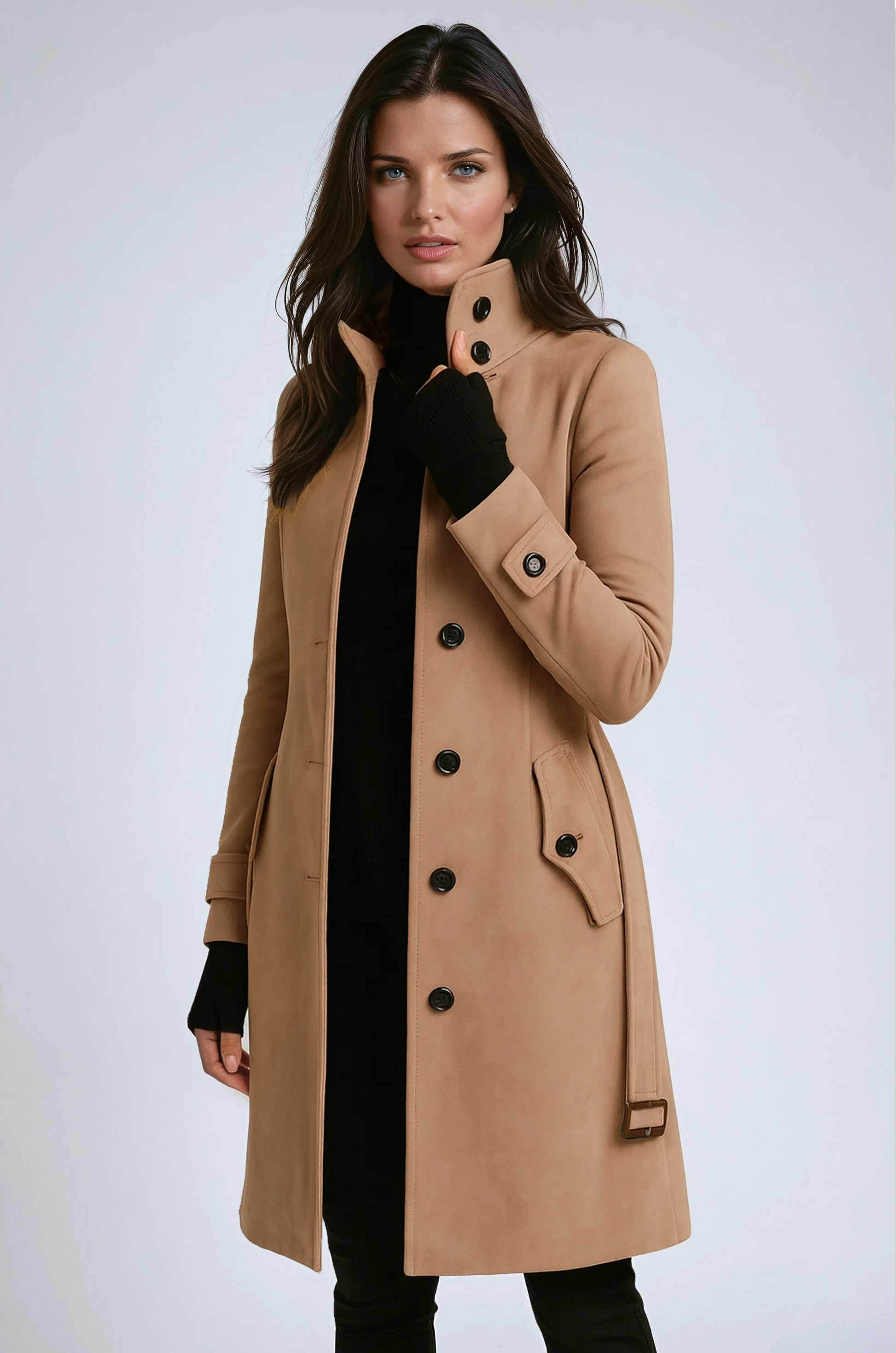 Sabria | Women’s Long Elegant Winter Coat for Cold Days