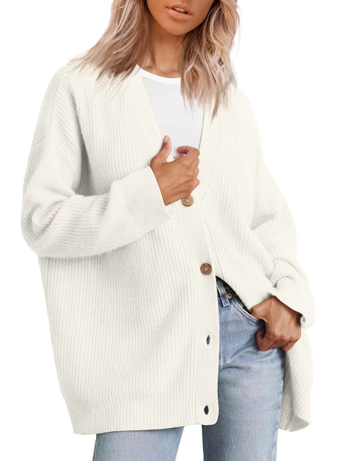 Maisie Longline Cardigan For Women | Casual With Button Fastening