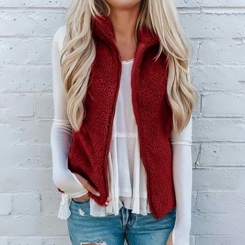 Nina Cosy Knit Jacket For Women | Warm, Zip-Up Style