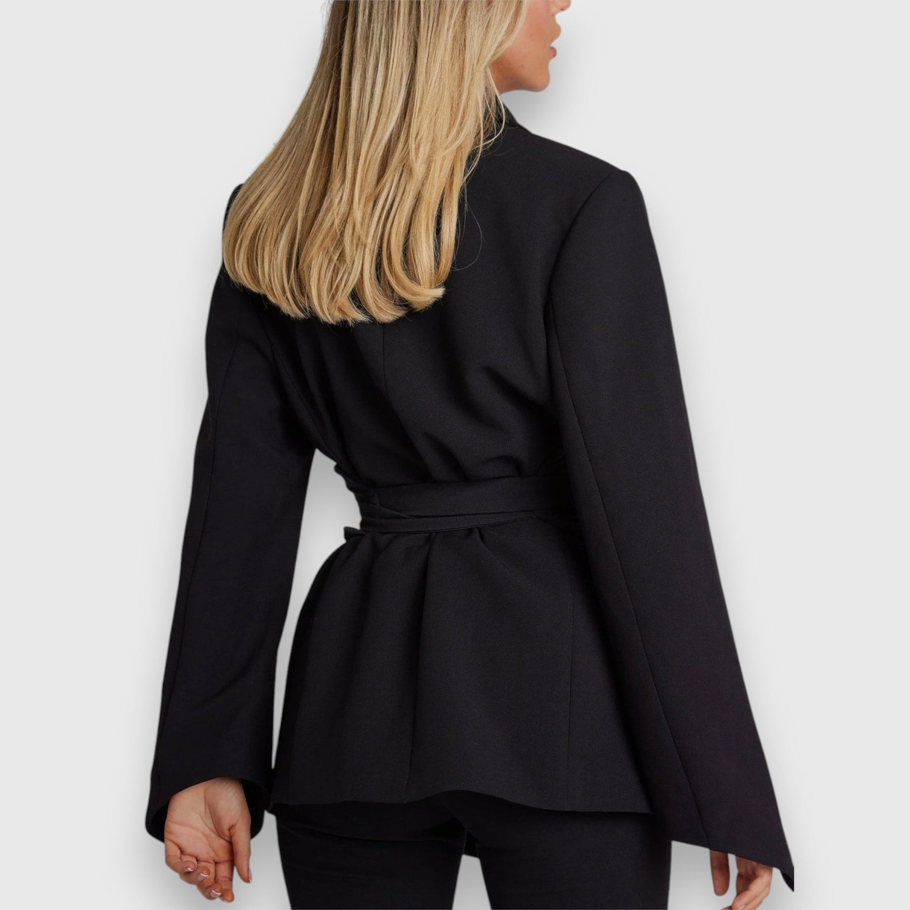 Nalissea Women's Blazer | Tailored Fit, Belted Elegance