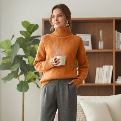 Aurora Cozy Turtleneck Sweater for Women | Soft Knit, Casual Warmth